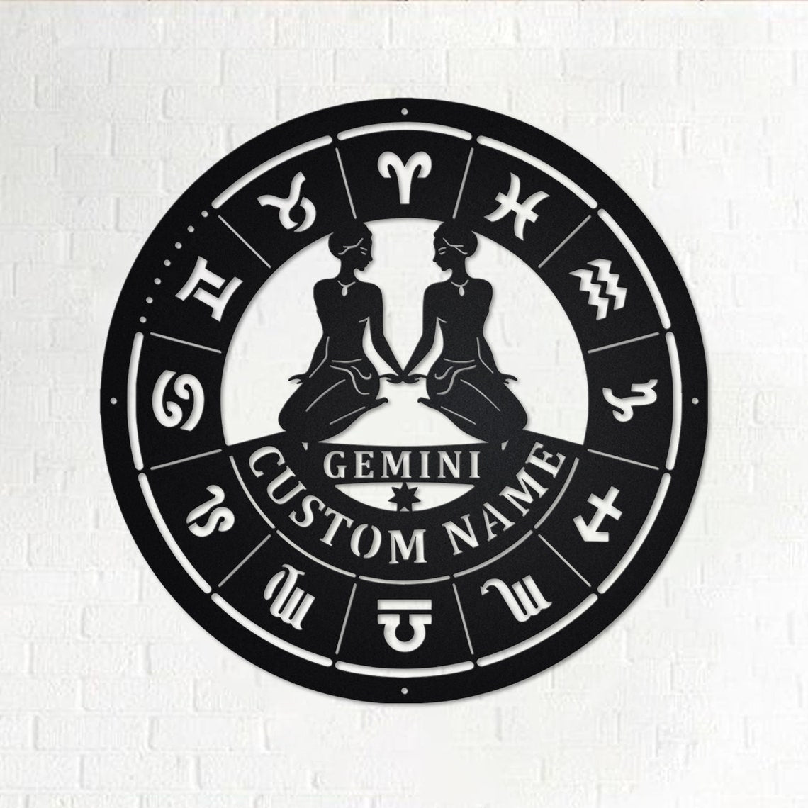 Personalized Custom Gemini Zodiac Monogram