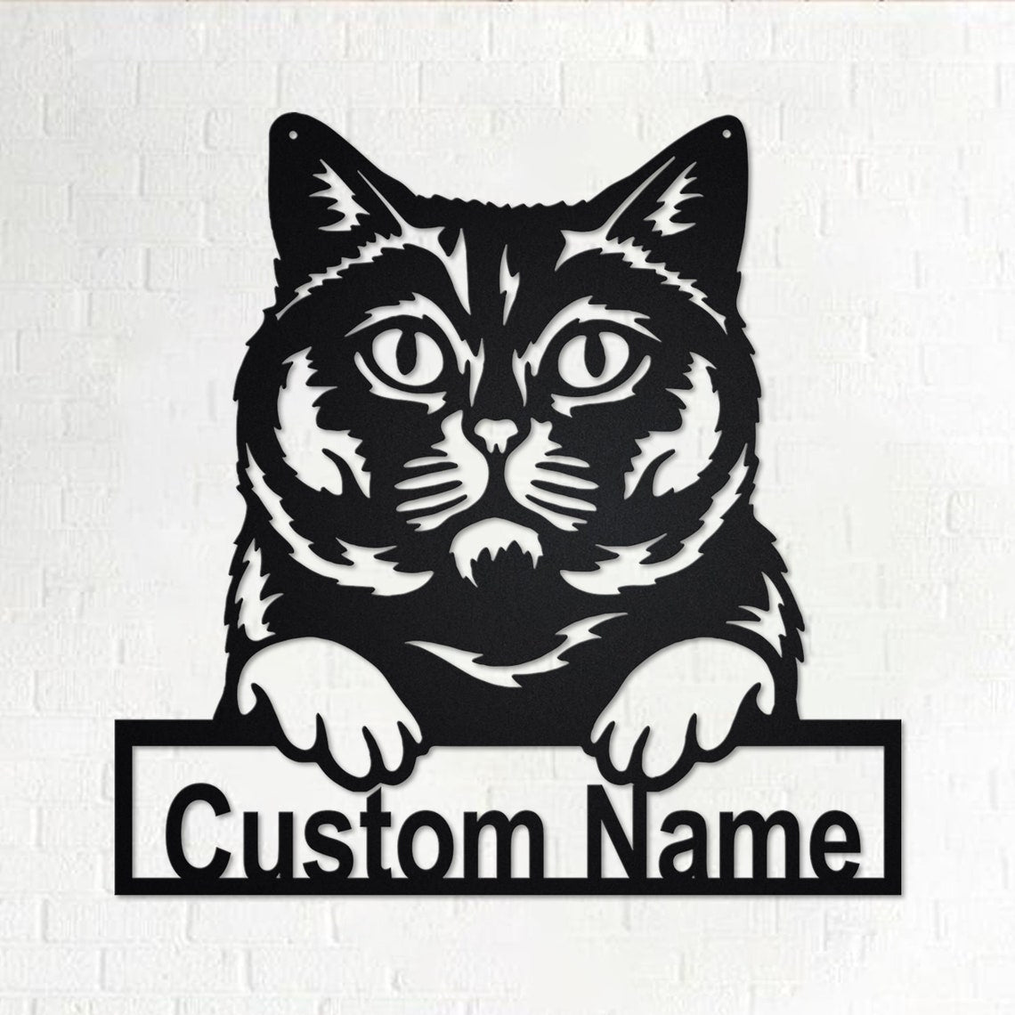 Personalized Custom British Shorthair Cat Metal Sign