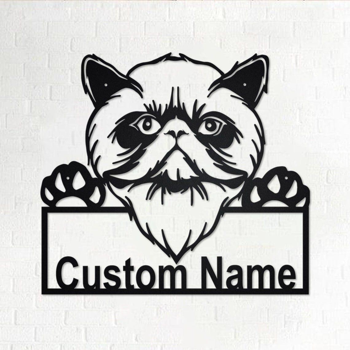 Personalized Custom Himalayan Cat Metal Sign