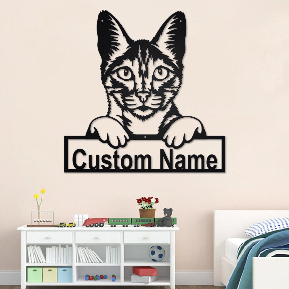 Personalized Custom Savannah Cat Metal Sign