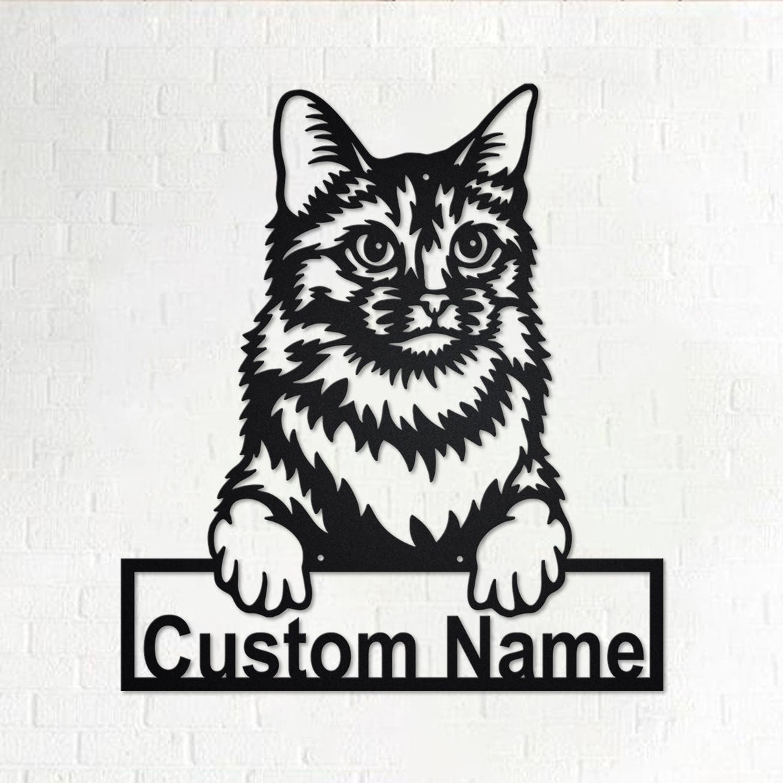 Personalized Custom Somali Cat Metal Sign
