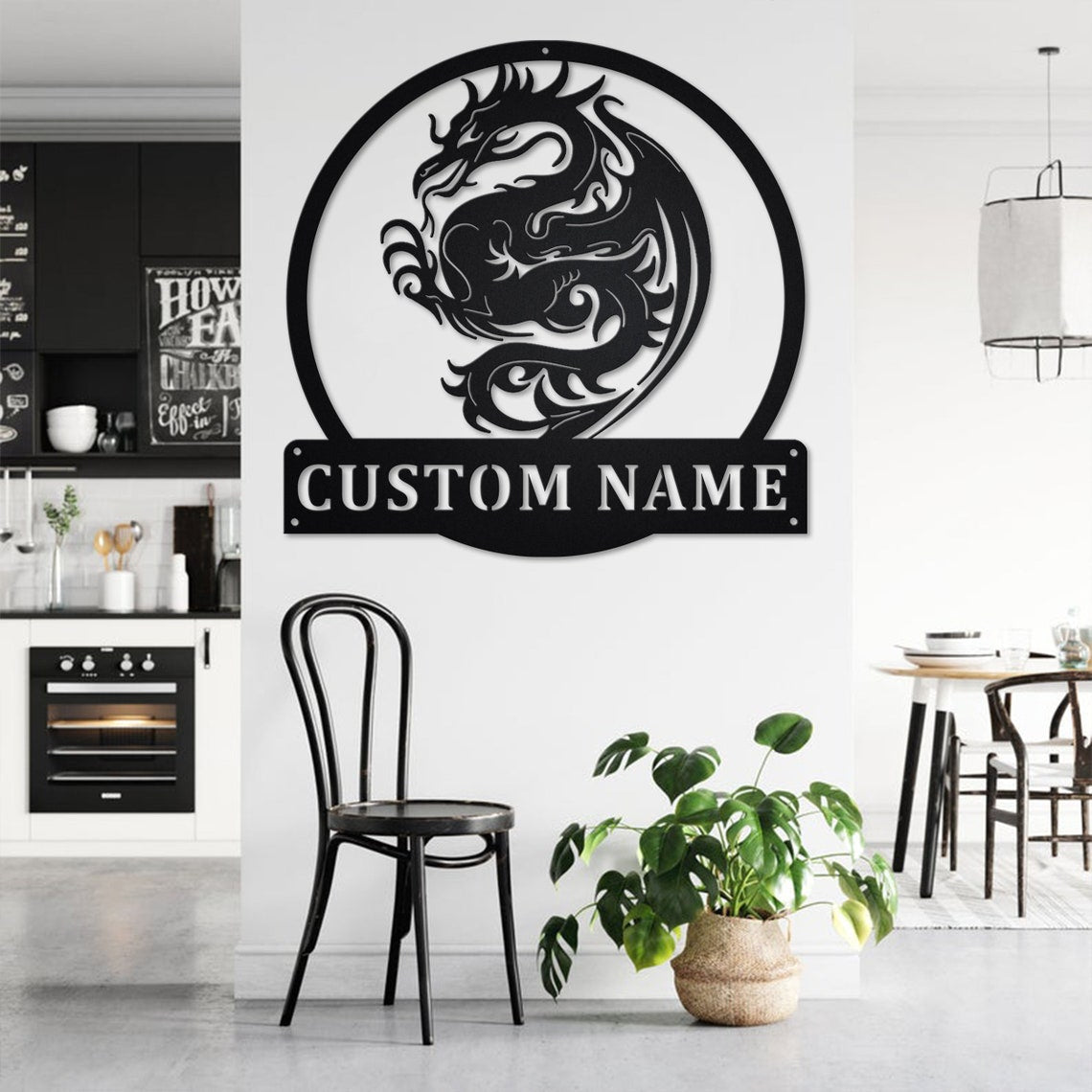 Personalized Custom Dragon Metal Wall Art