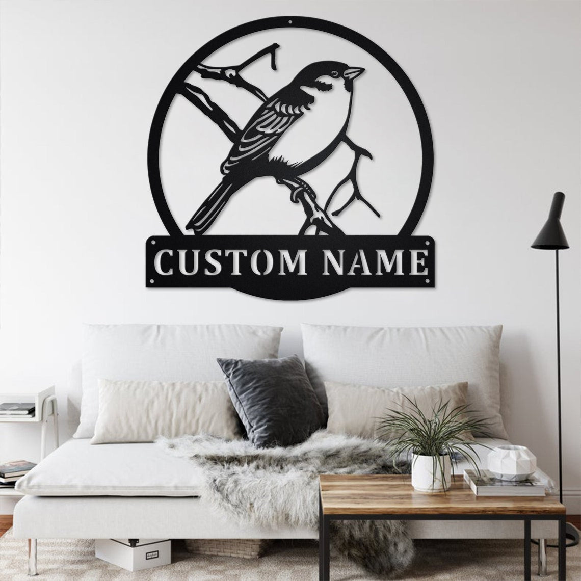 Personalized Custom Sparrow Bird Metal Wall Art
