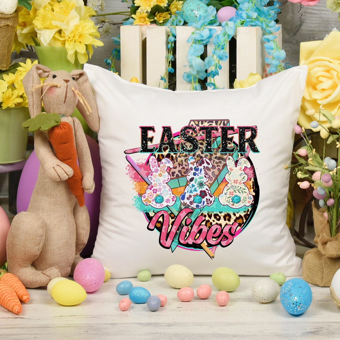 Easter Vibes - Bunny Pillowcase