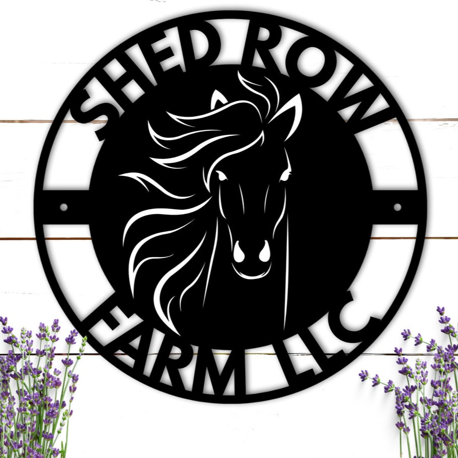 Personalized Custom Horse Farm Ranch Metal Sign