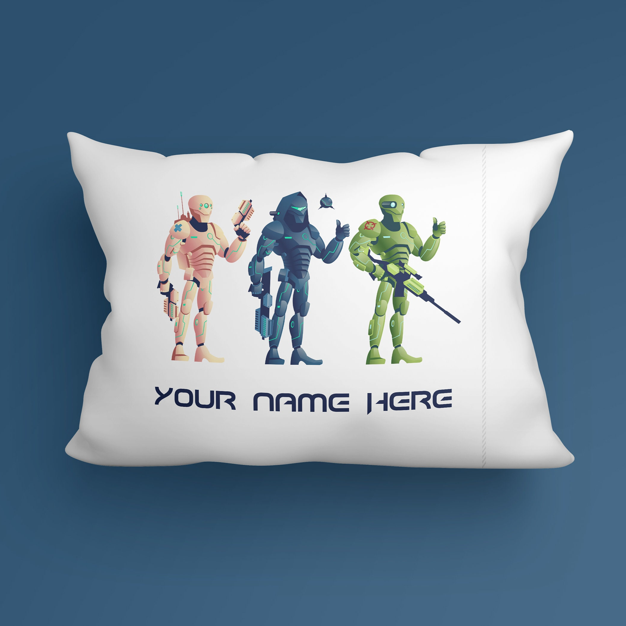 Robot Warfare - Personalized Custom Children Pillowcase