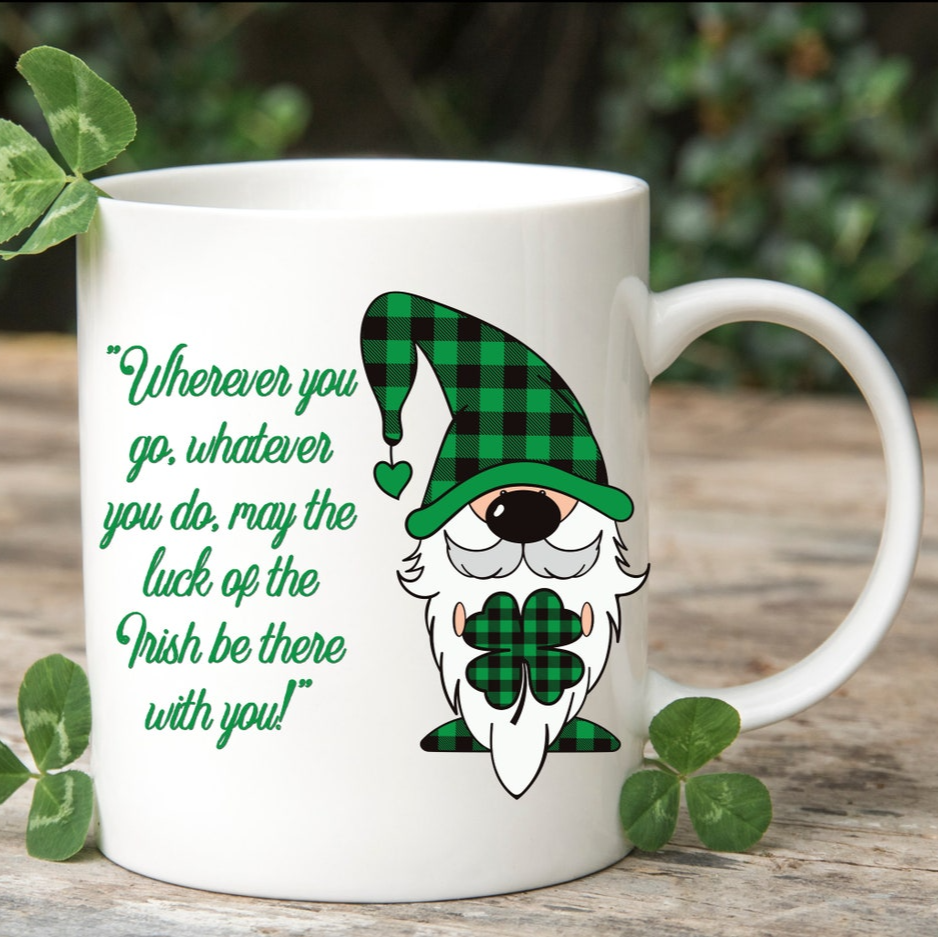 Luck of the Irish - St. Patrick's Day Gnome Mug