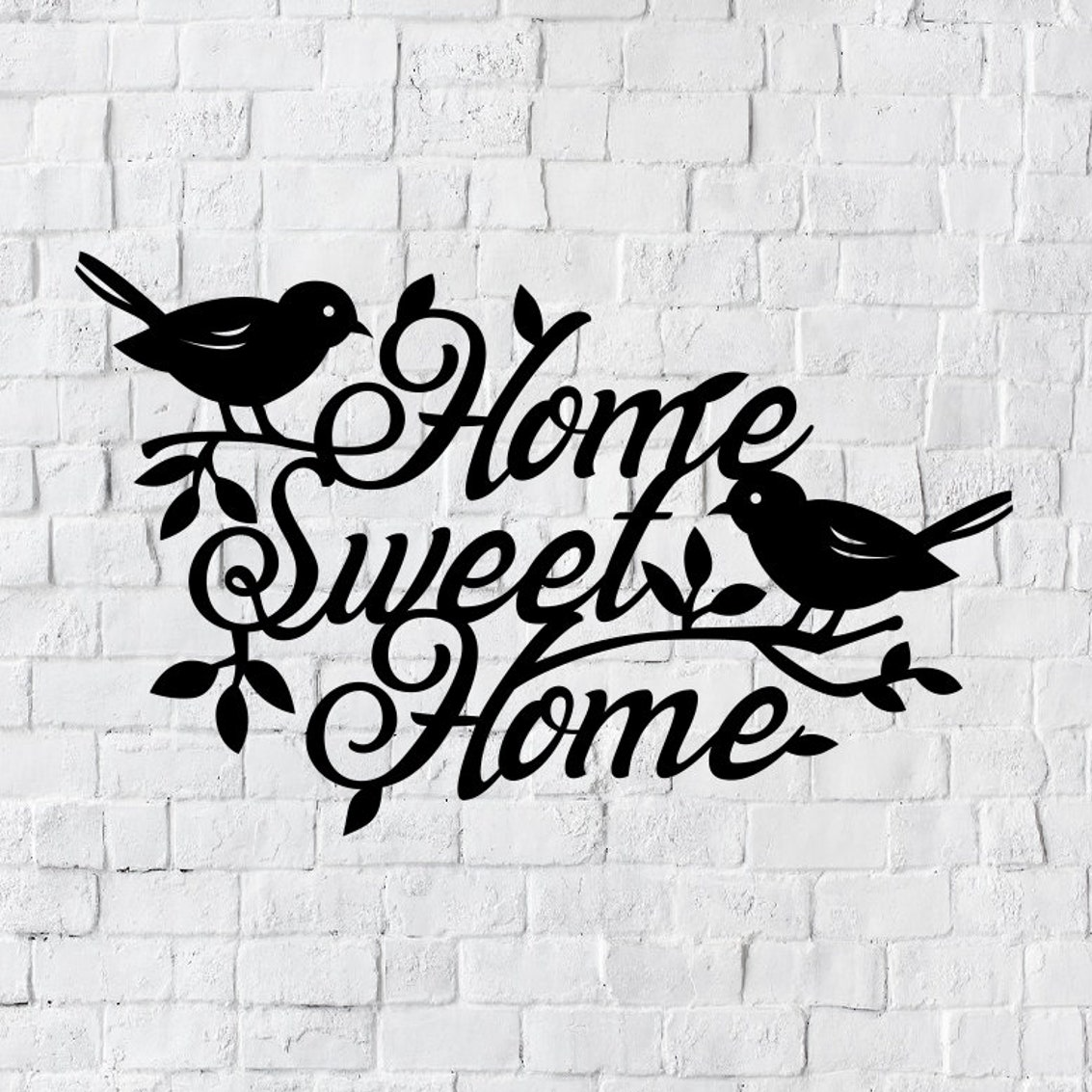 Home Sweet Home - Metal Wall Art Sign