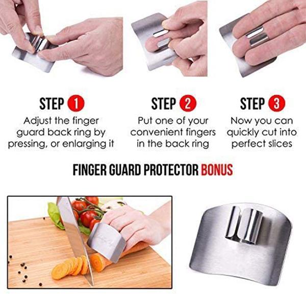 Stainless Steel Finger Protection Knife Cutting Protector